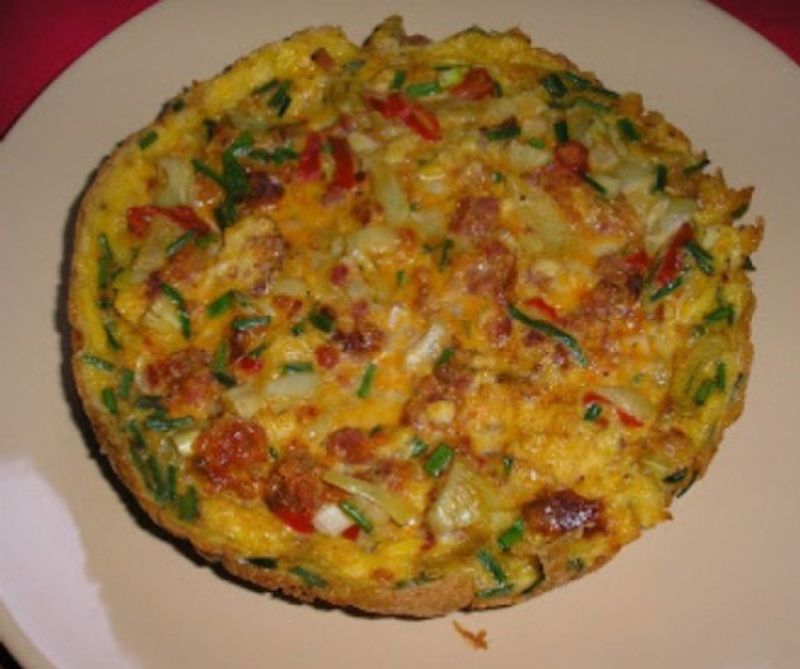 Kolbászos frittata