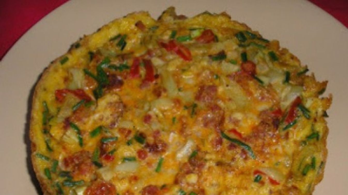 Kolbászos frittata recept