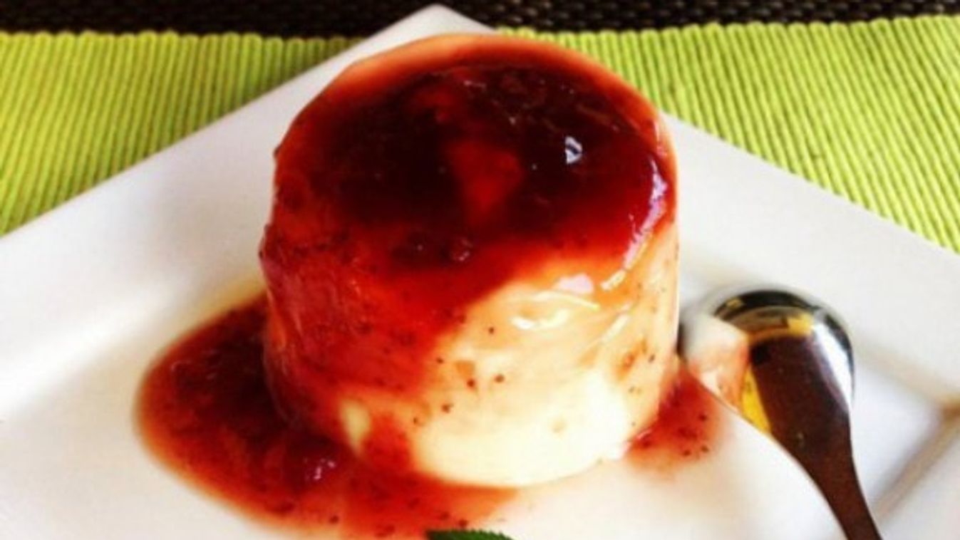 Panna cotta epres öntettel recept