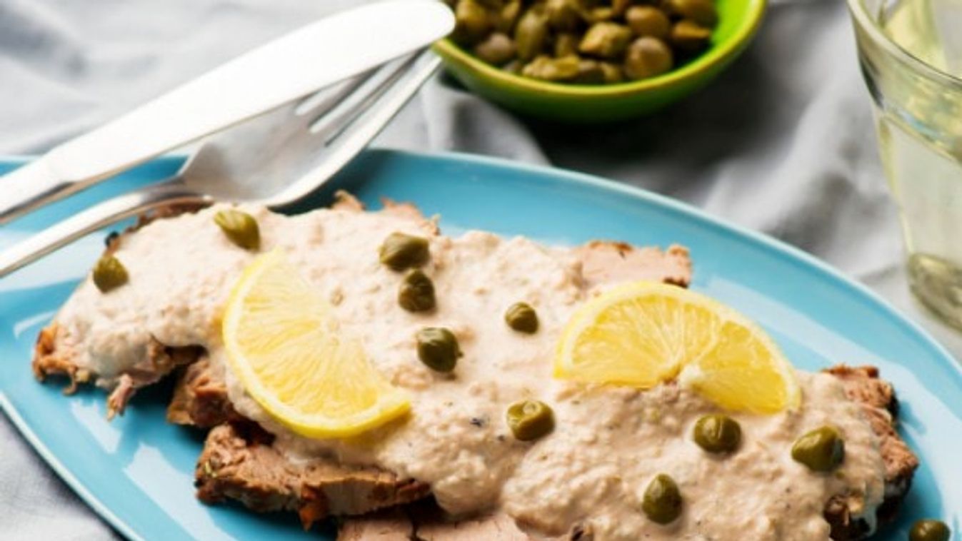 Borjúcomb tonhalmártással (Vitello tonnato)