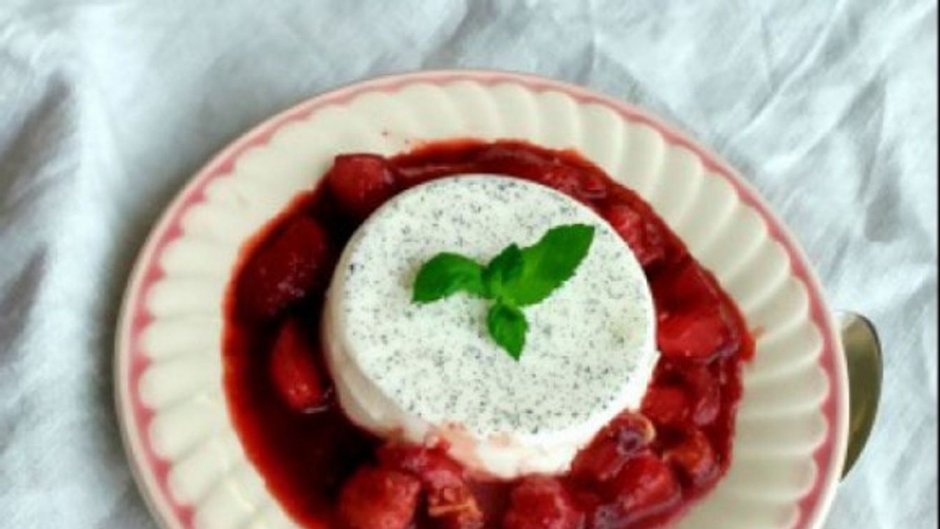 Panna cotta balzsamos eperraguval recept