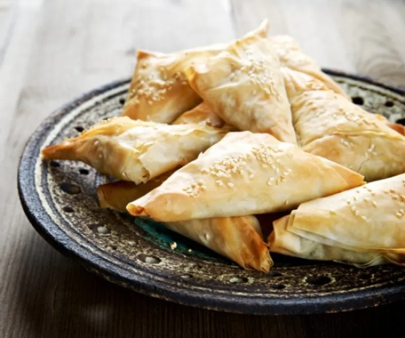 Indiai tésztatáska (samosa)