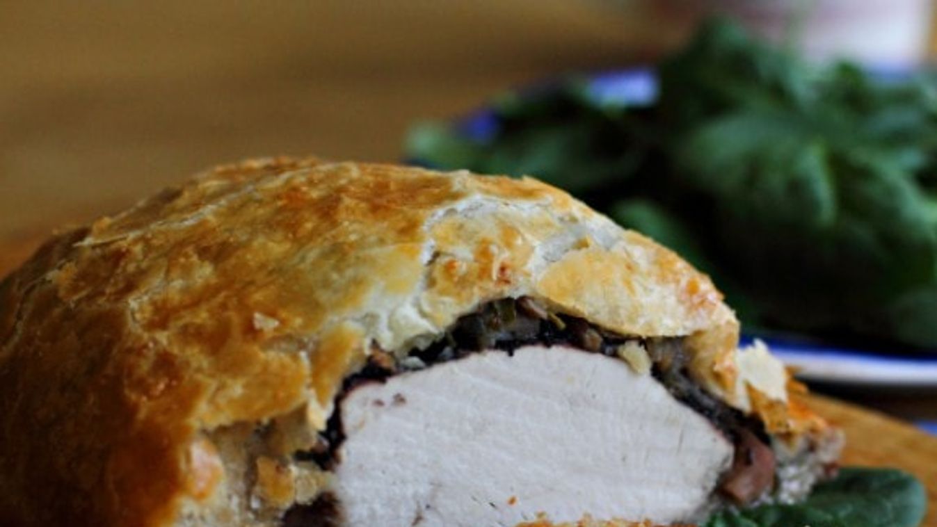 Pulykamell Wellington módra recept