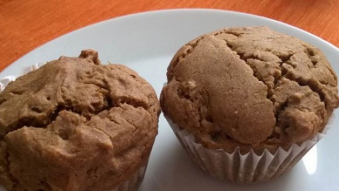 Mazsolás-diós muffin ( glutén-, tojás- és tejmentes) recept