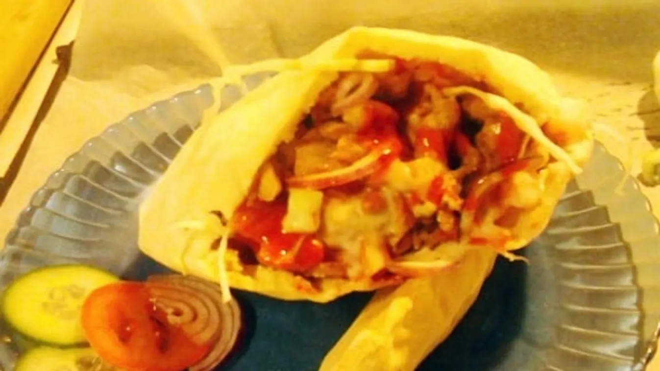 Gyros házi pitában recept