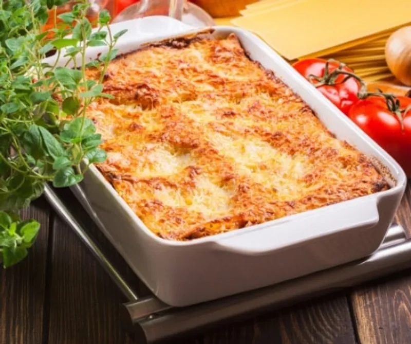 Csípős zöldséges lasagne