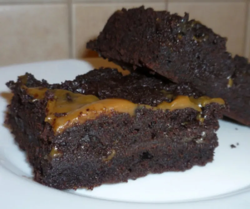 Karamellás brownie 