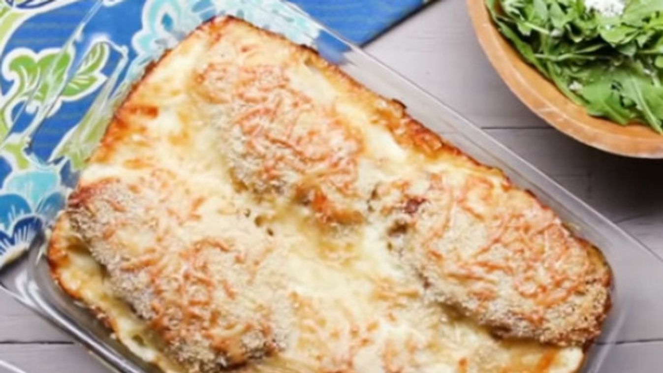 Ilyet még nem ettél! Ropogós csirkemell lasagnéval