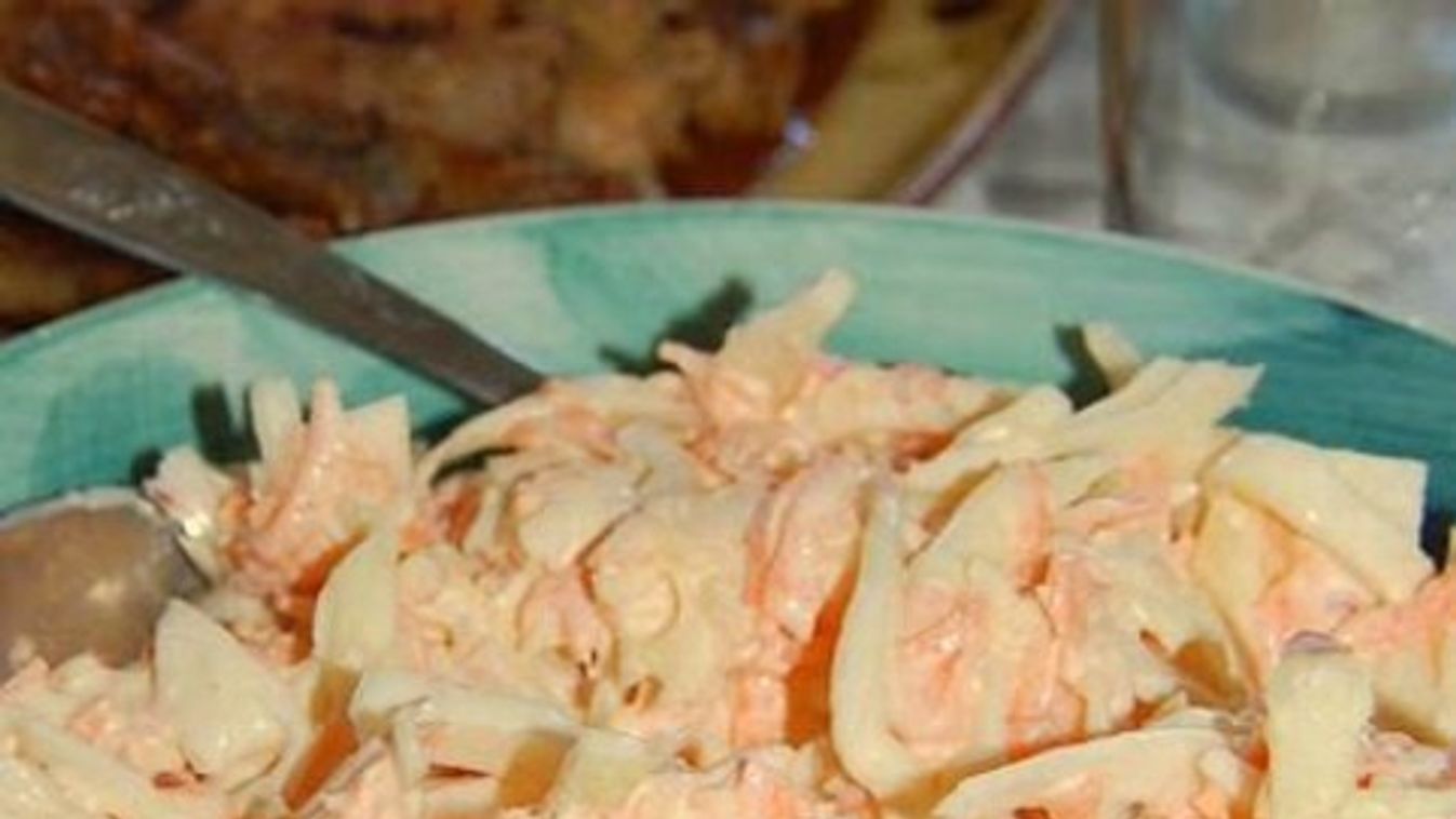 Coleslaw (káposztasaláta) almával recept