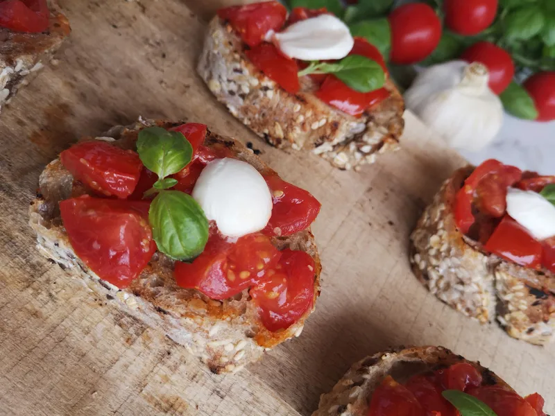 Bruschetta mozzarellával