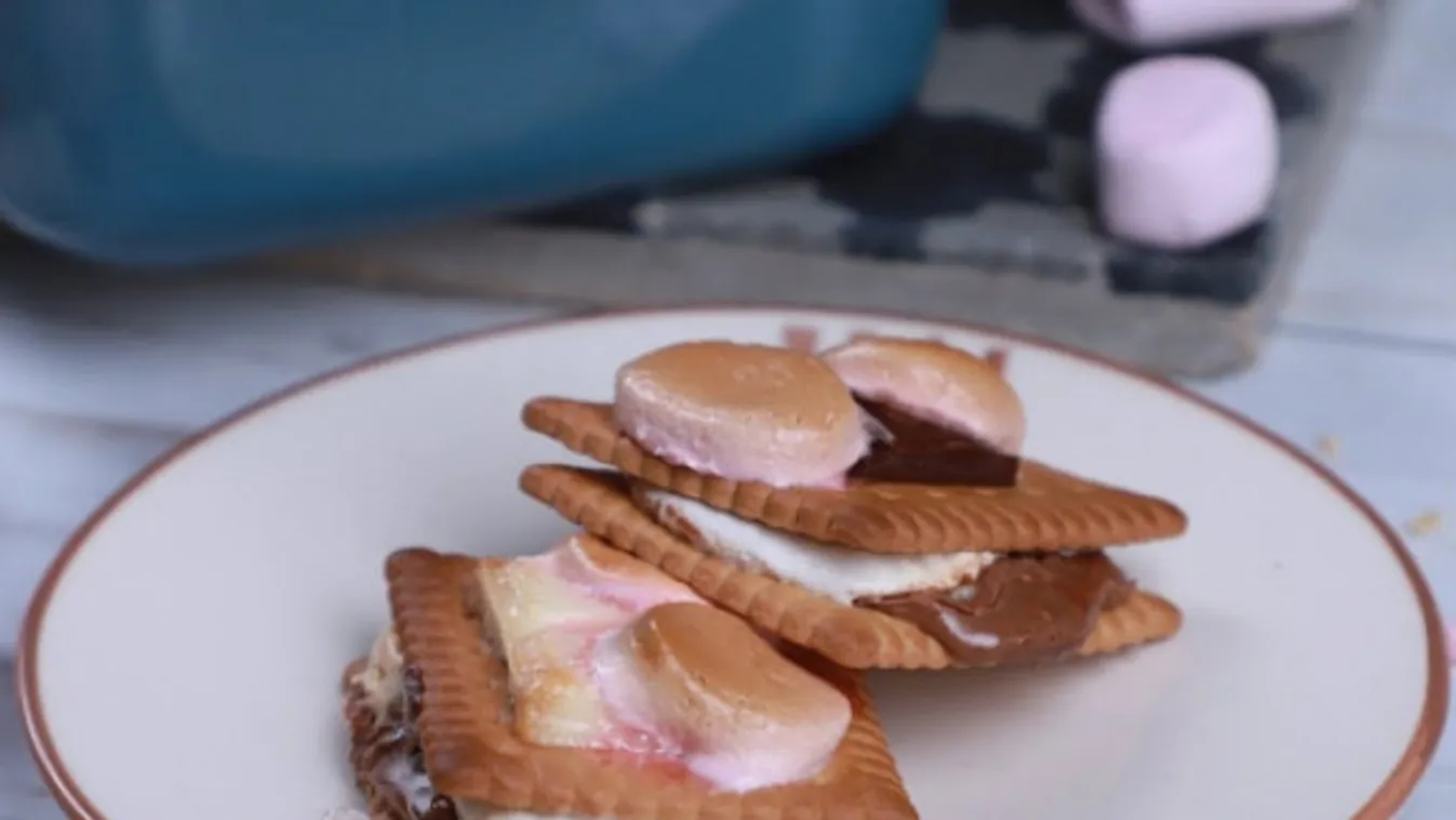 Pillecukros-csokis keksz (S'mores) recept