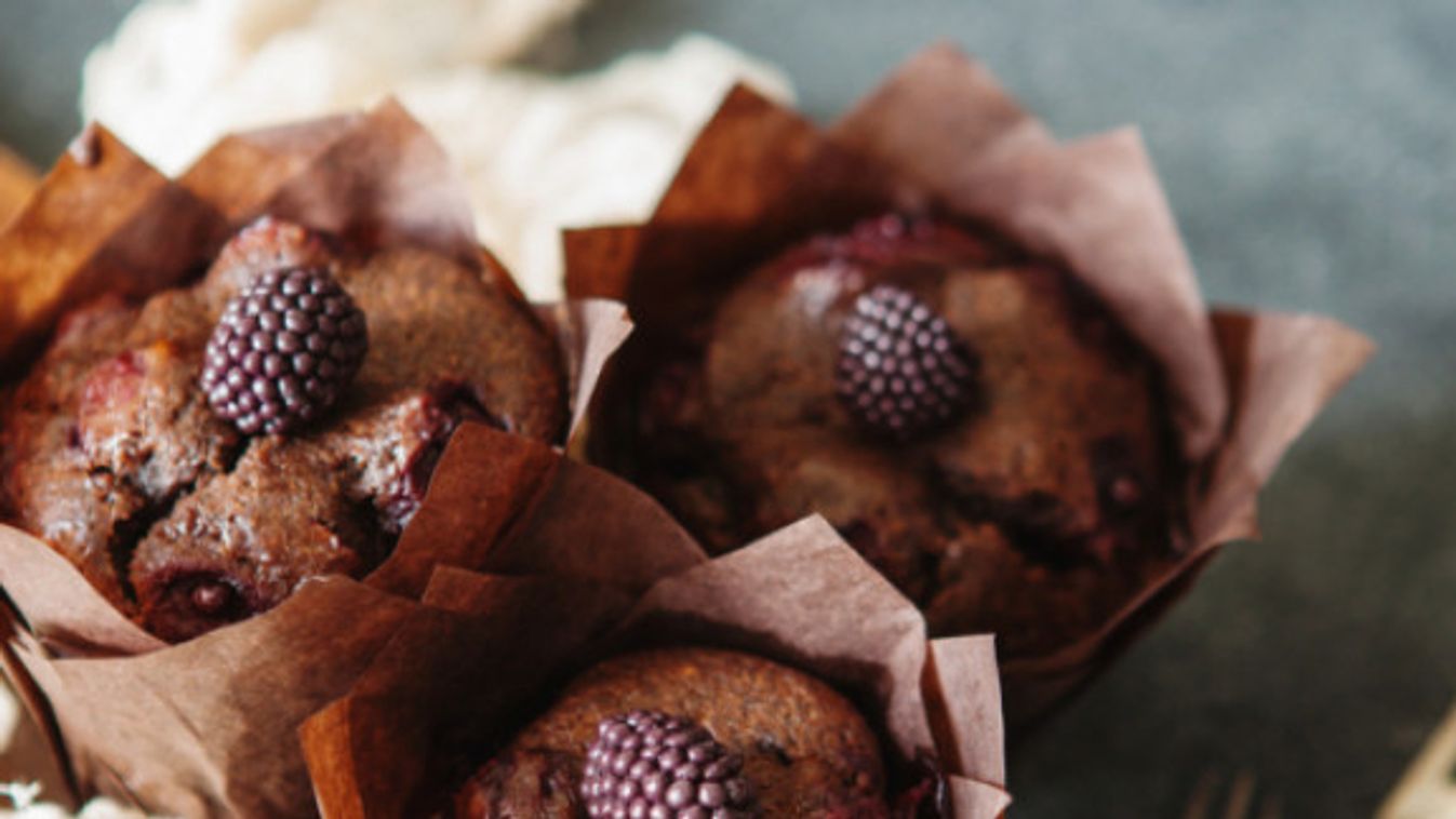 Csokis-szedres muffin