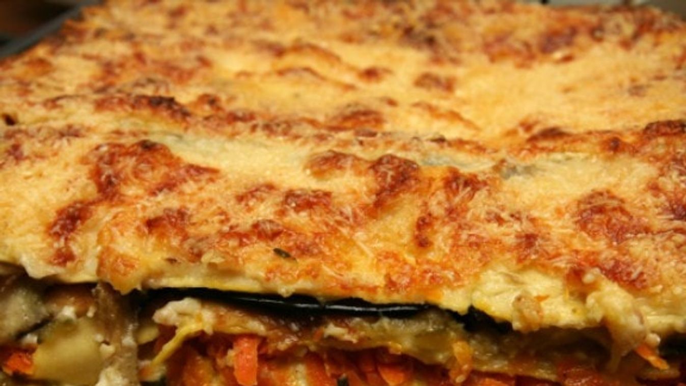 Padlizsános lasagne