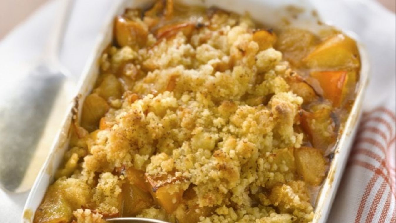 Sárgabarackos morzsasüti (crumble)