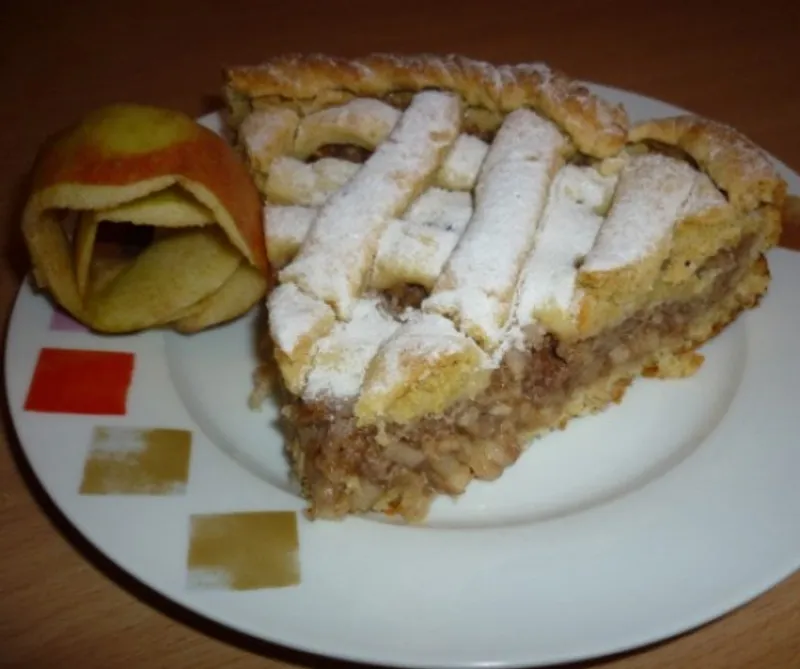 Rácsos almás pite