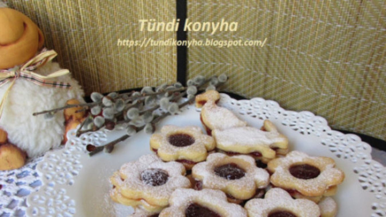 Omlós lekváros linzer egyszerűen