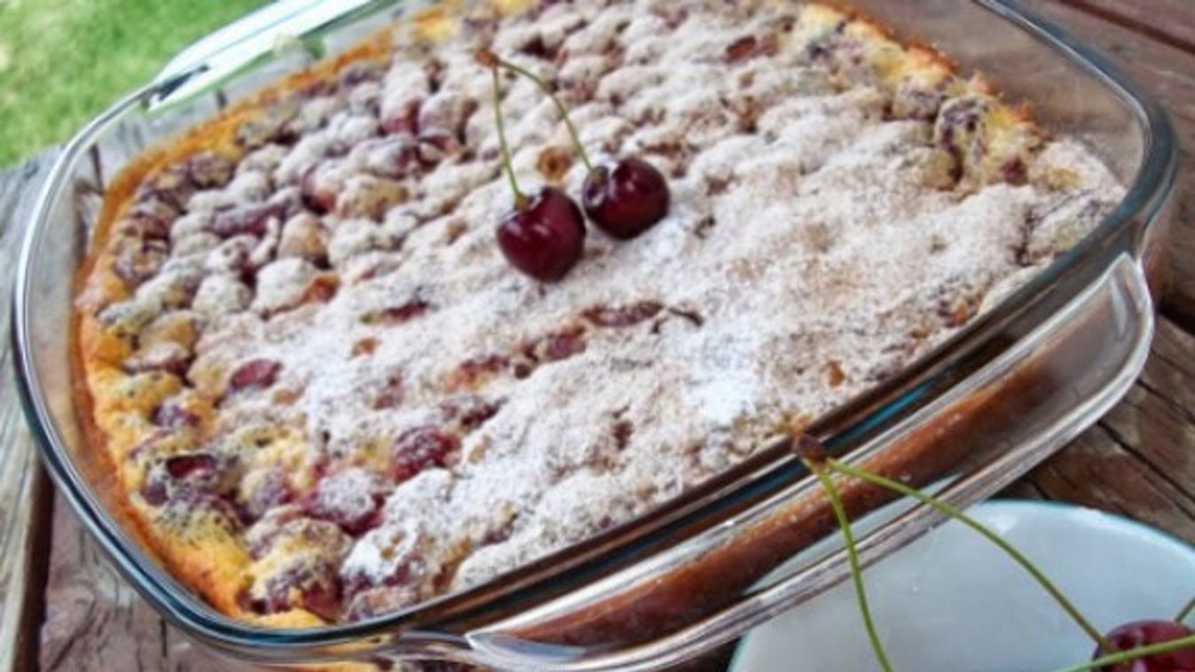 Egyszerű cseresznyés clafoutis recept