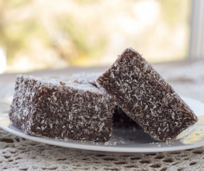 Ausztrál kókuszkocka (Lamington)