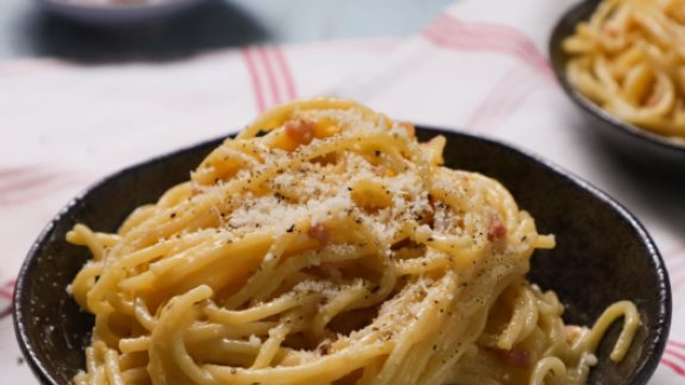 Carbonara spagetti: villámgyors vacsora négy hozzávalóból