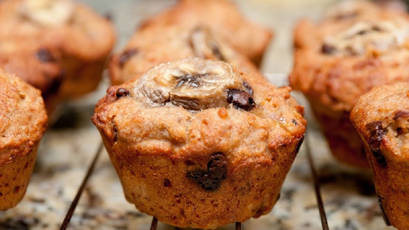 Banános-csokis muffin  recept