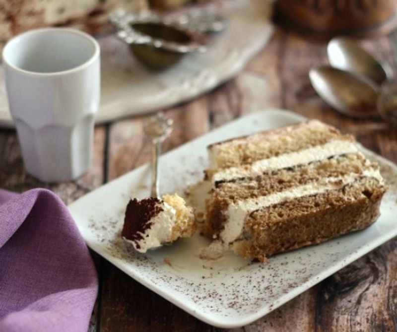 Csokis tiramisu szelet 