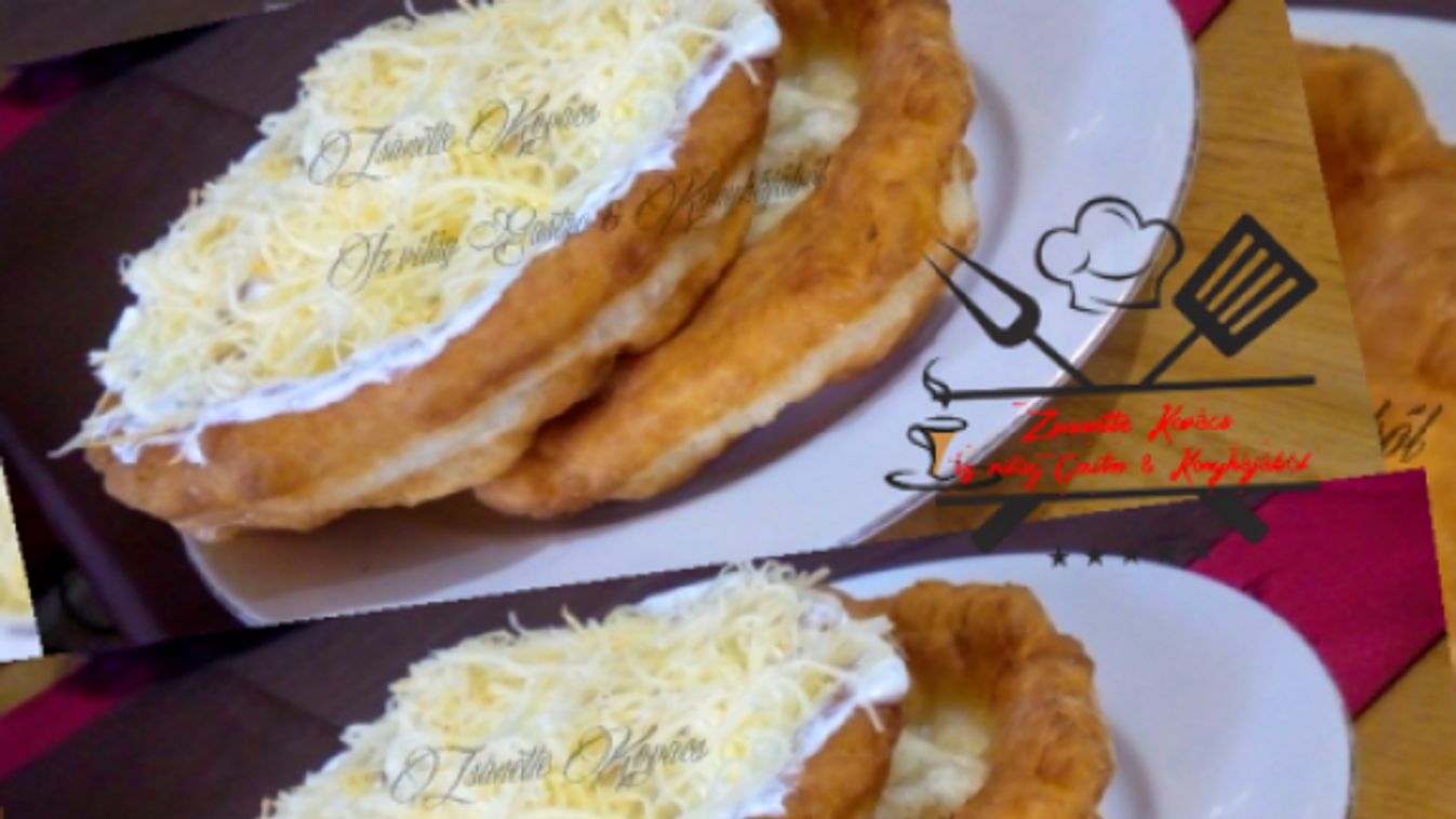 Joghurtos lángos (sajtos-tejfölös)