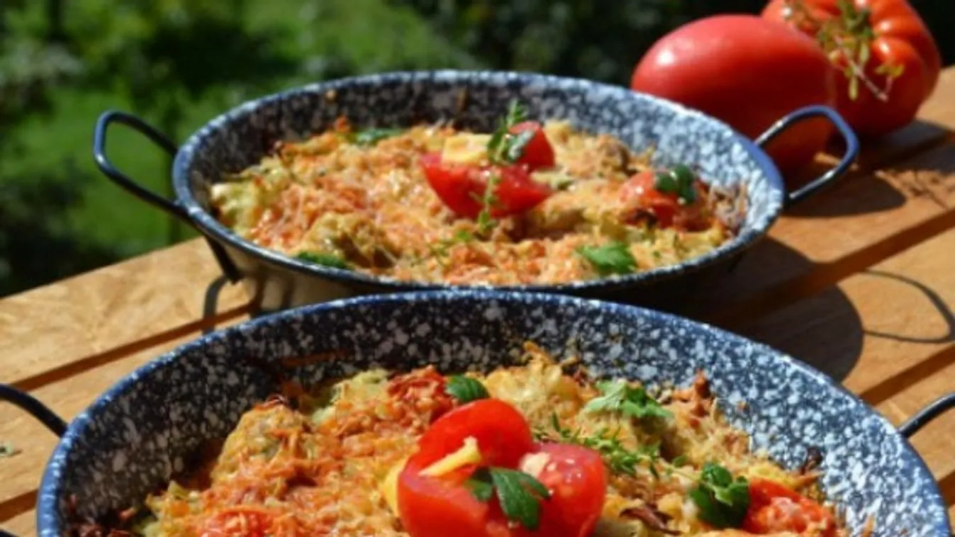 Zöldfűszeres húsgolyó rakott cukkinivel recept