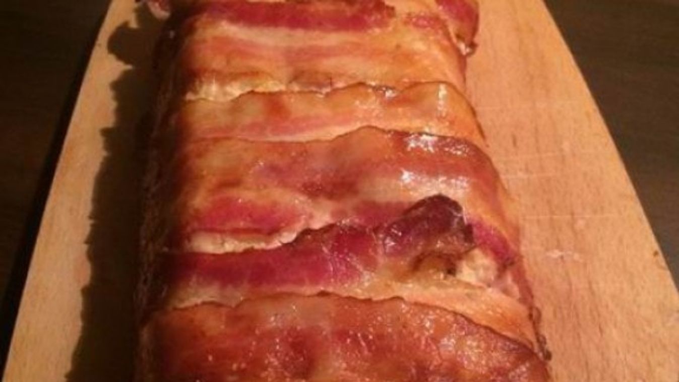 Baconös csirke őzgerincformában sütve recept