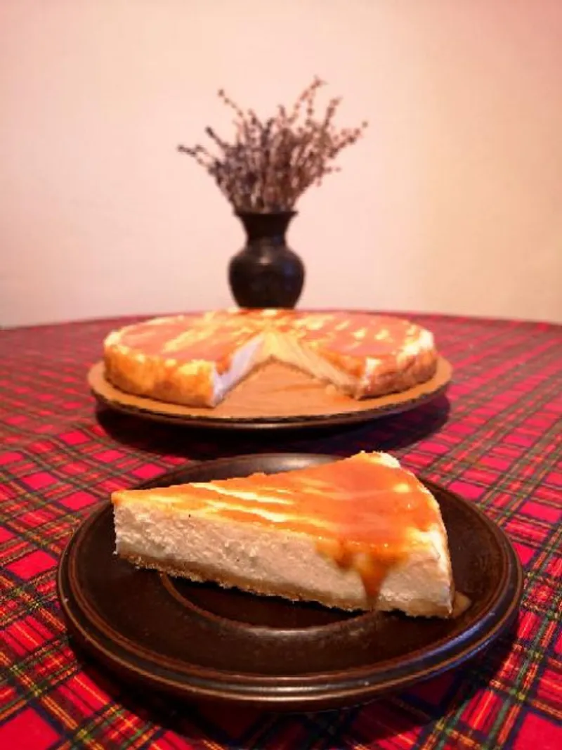 Eredeti amerikai sajttorta sós-karamellás öntettel