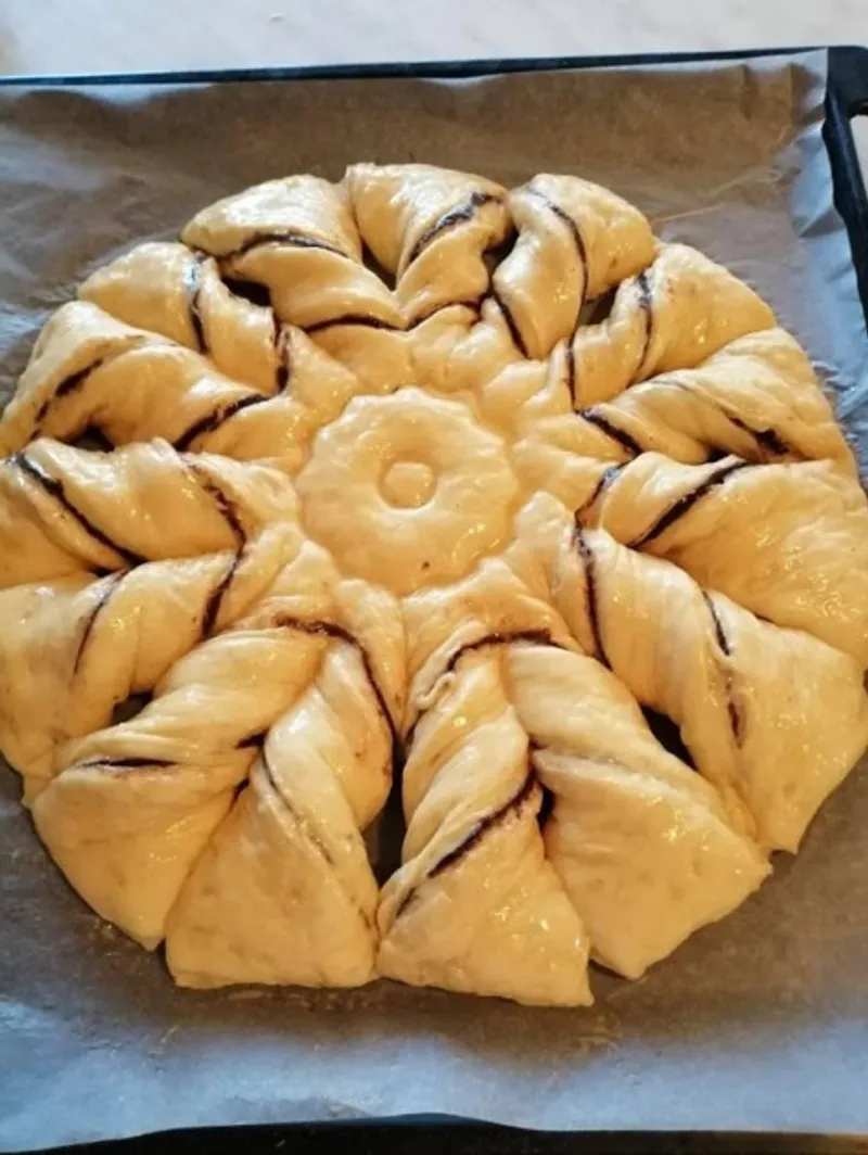 Csillag virág kalács