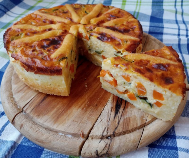 Zöldséges pite (glutén- és laktózmentes)