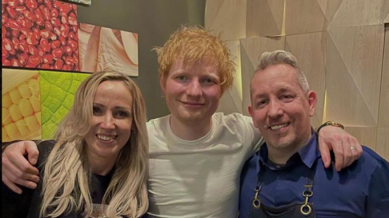 Sárközi Ákosnál vacsorázott, és szupercuki volt Ed Sheeran