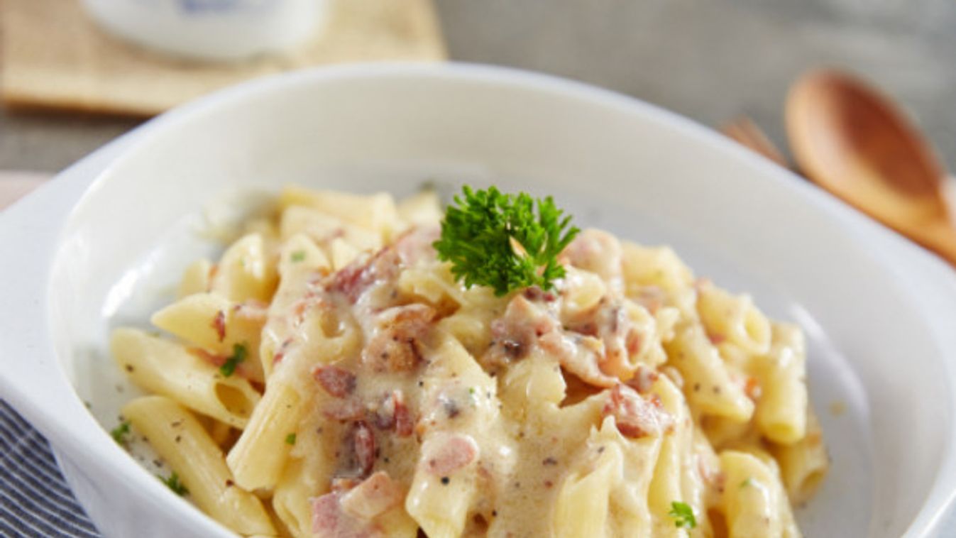 Penne carbonara