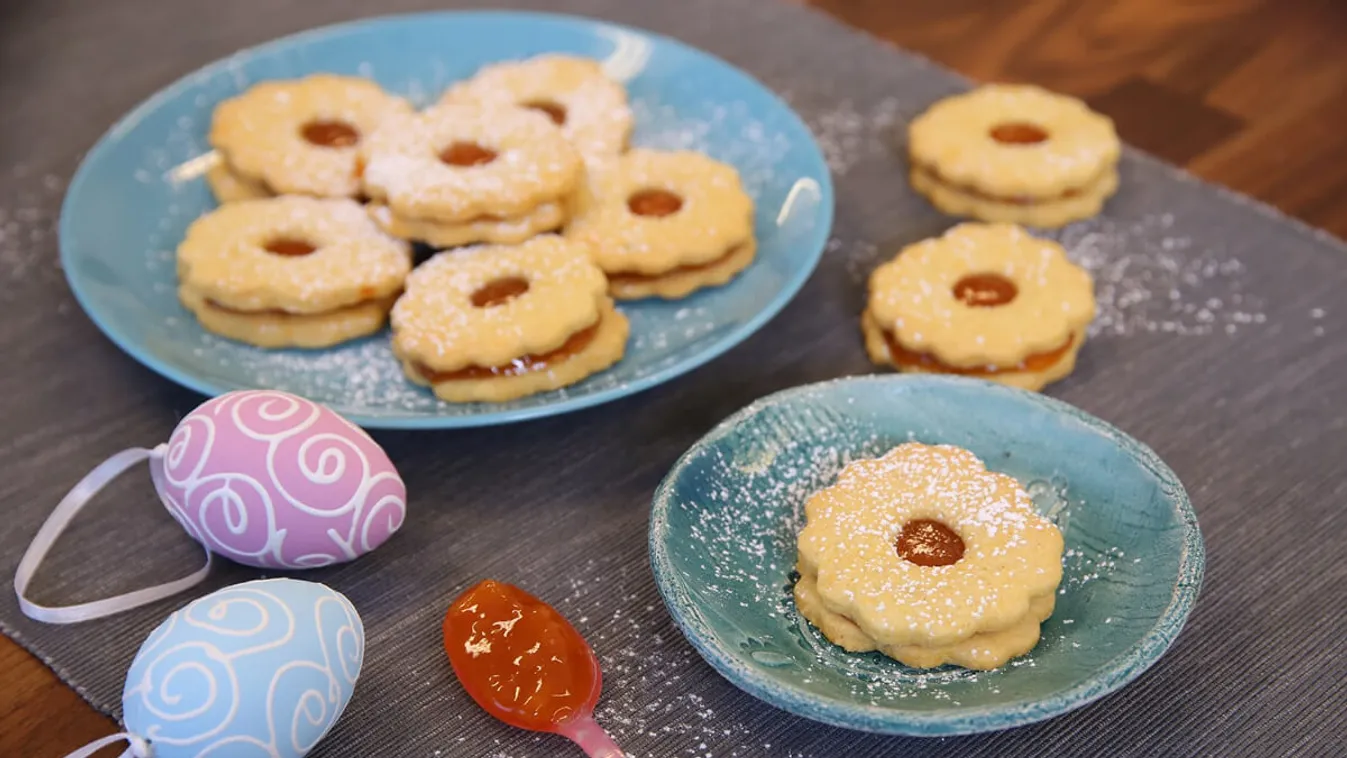 Omlós linzer baracklekvárral recept