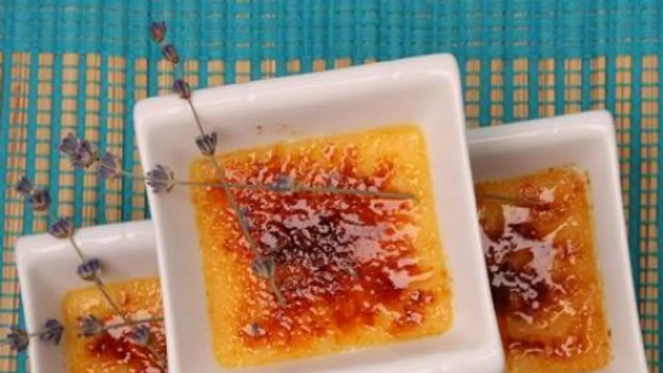 Levendulás creme brulée 