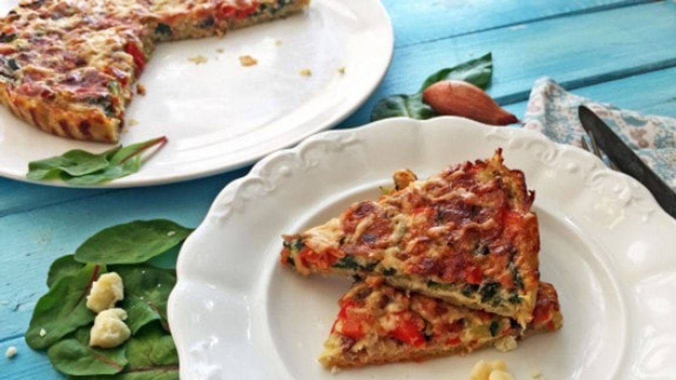 Krumplis quiche liszt nélkül recept