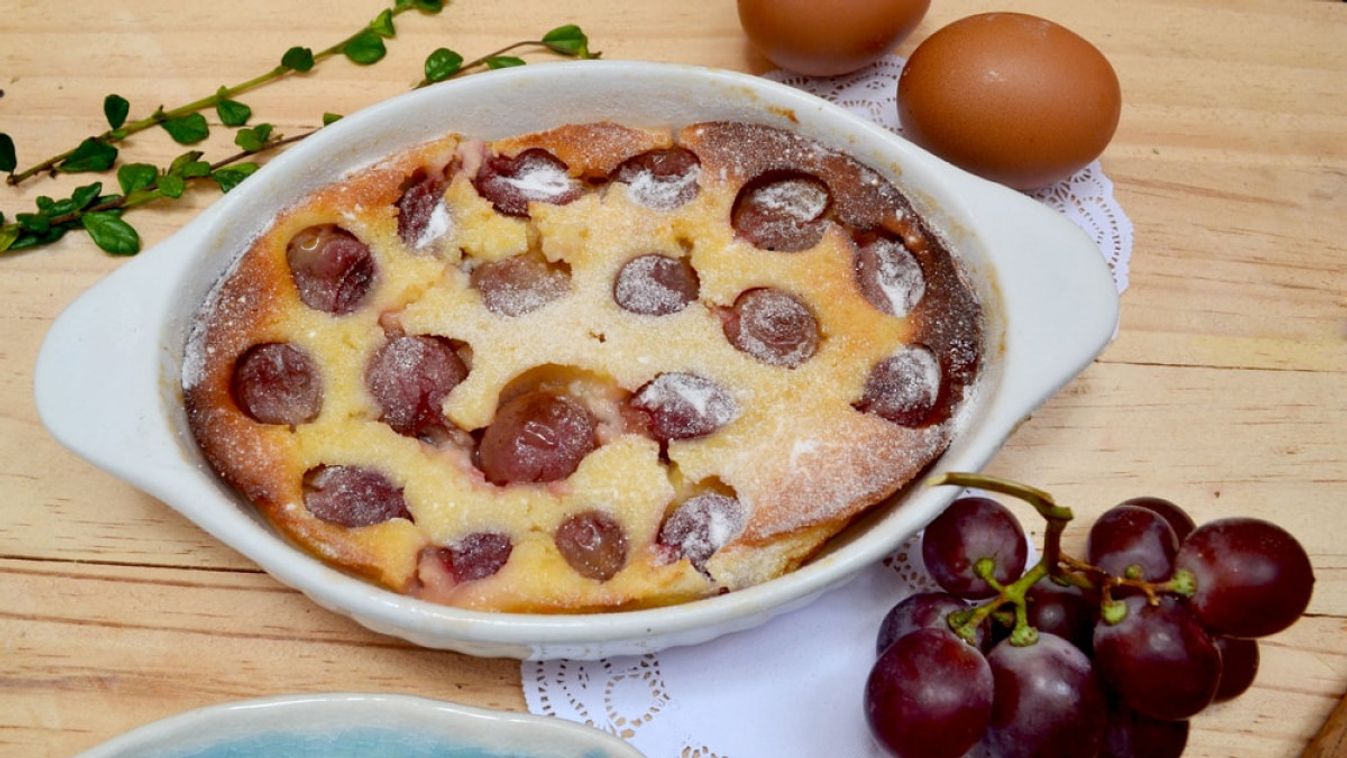 Szőlős clafoutis recept