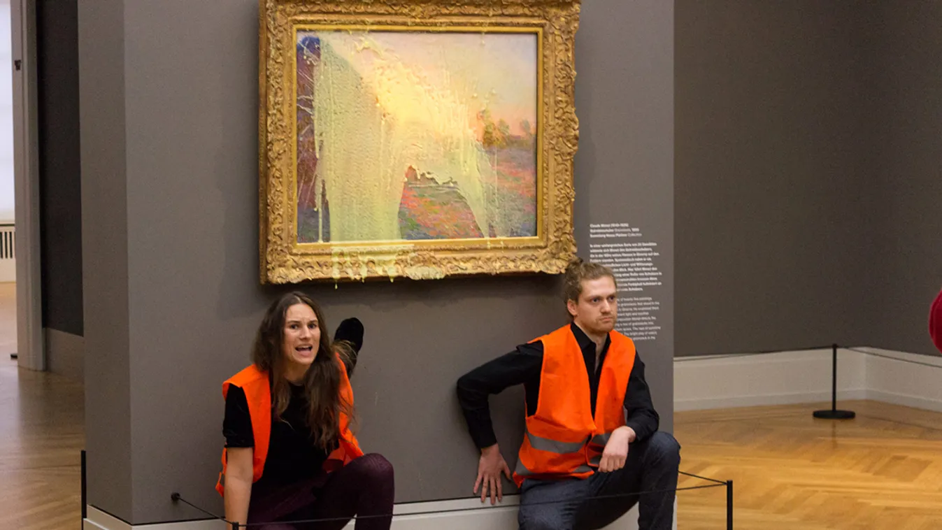 Krumplipürét borítottak egy Monet-festményre