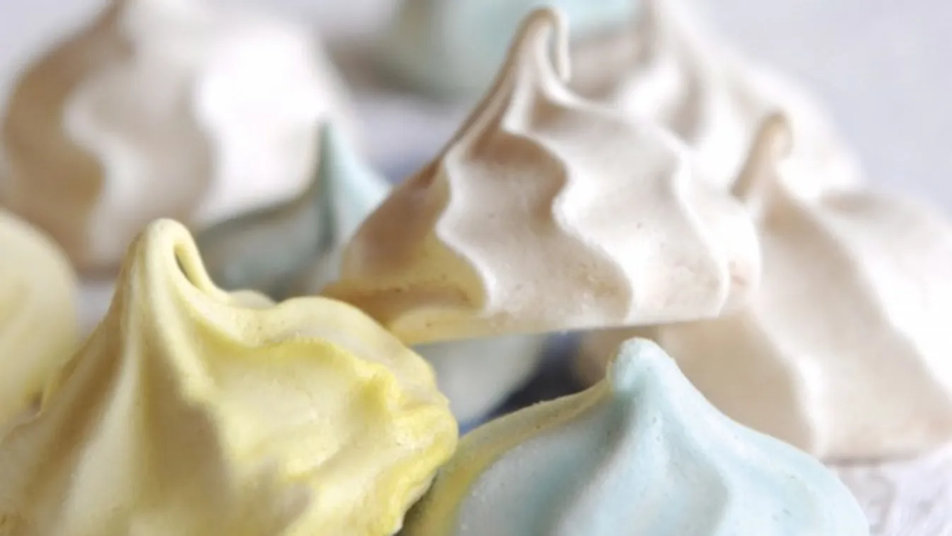 Színes habcsókok (meringue)