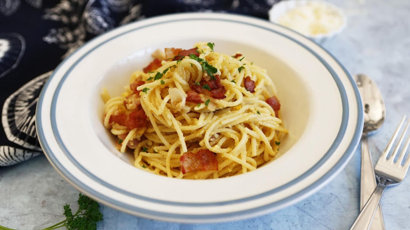 Carbonara spagetti  recept