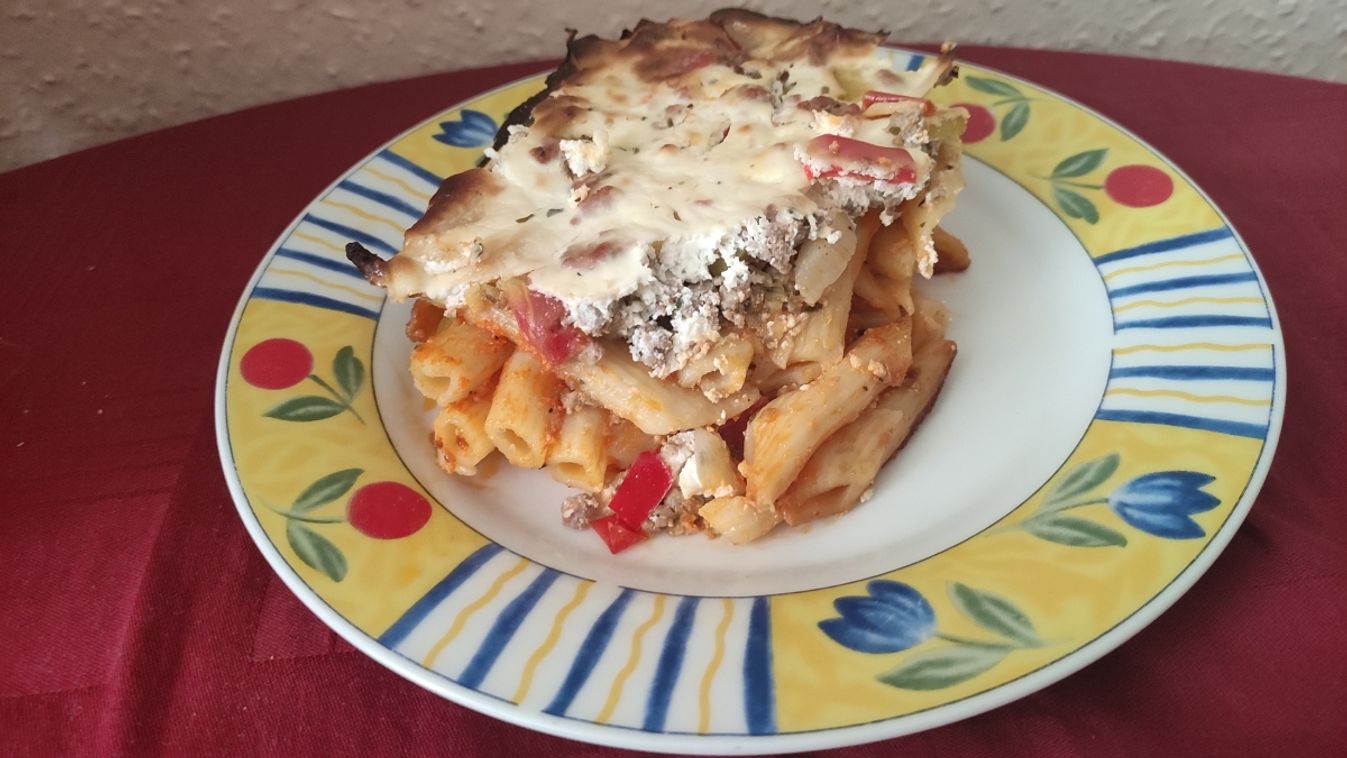 Mediterrán pestós penne  recept