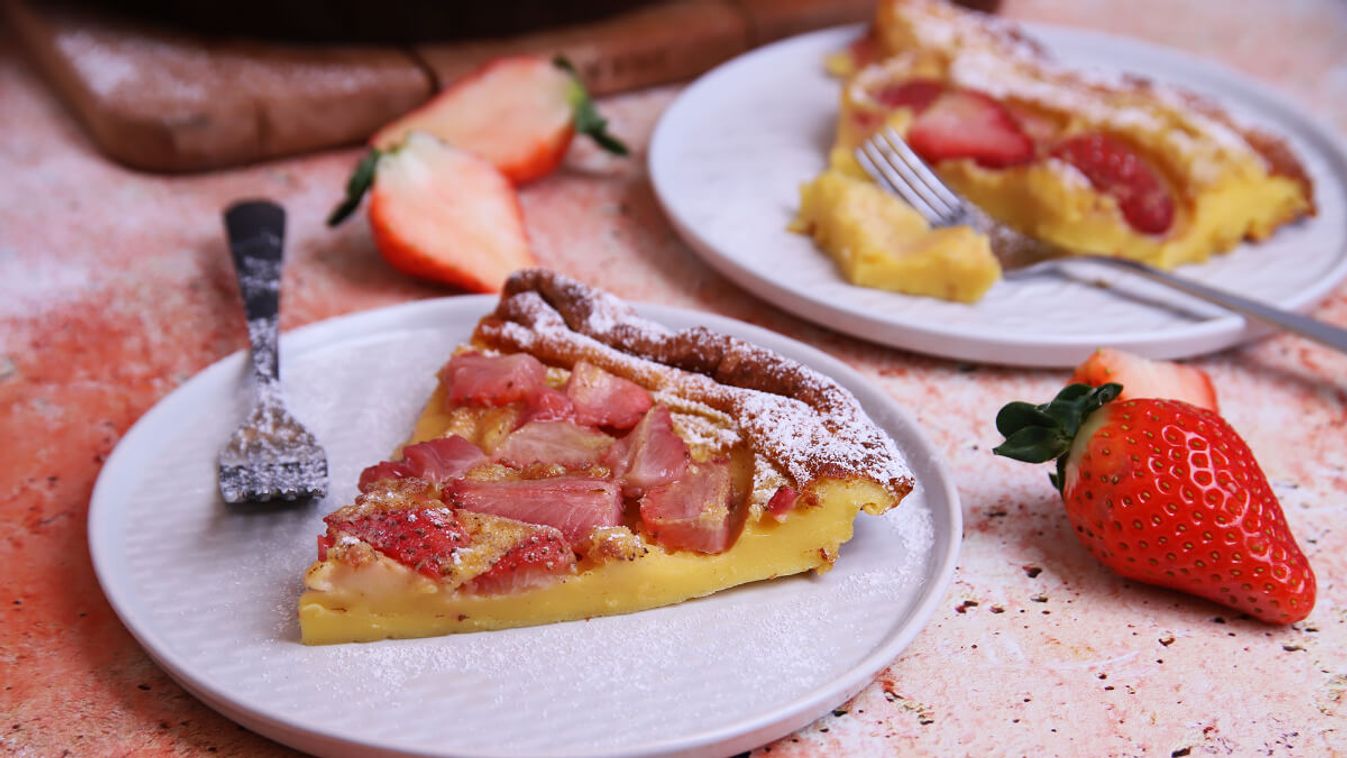 Epres clafoutis (tejes pite) recept