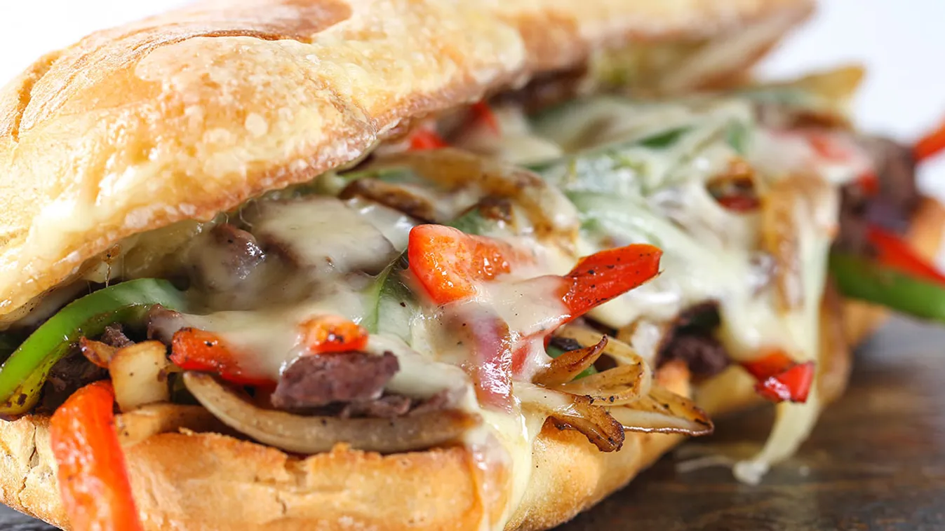 Philly cheese steak szendvics