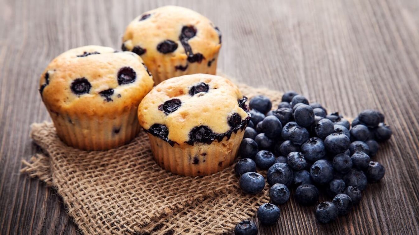 Egyszerű áfonyás muffin recept