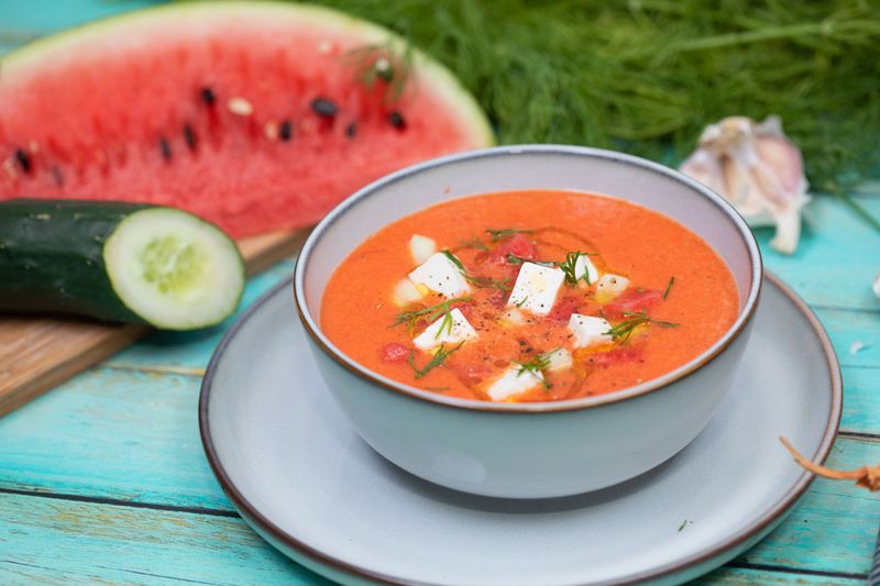 Dinnyés gazpacho