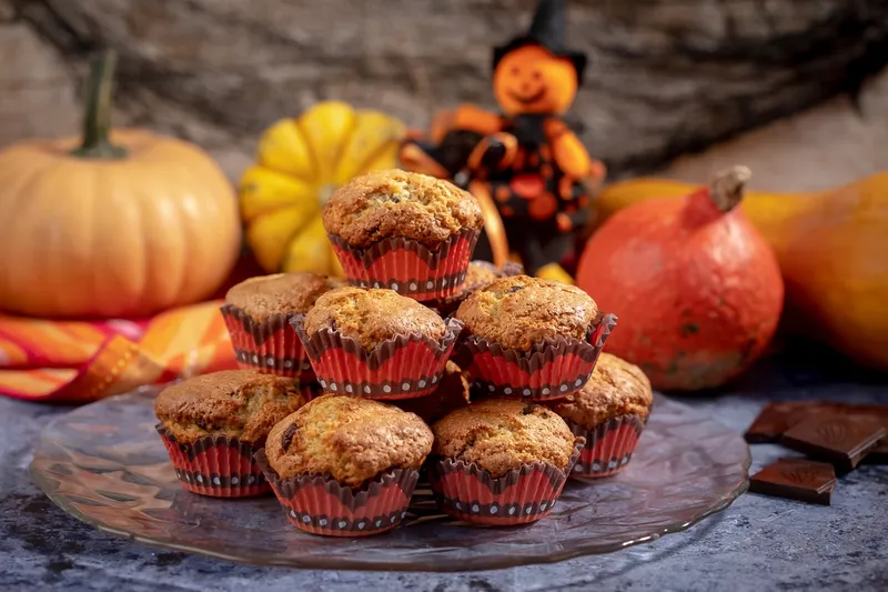 Sütőtökös-csokis halloweeni muffin