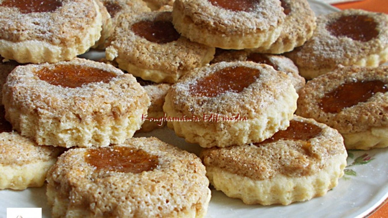 Dióhabos lekváros linzer recept