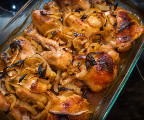 Ropogós sült csirkecomb recept