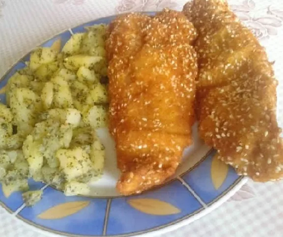 Halfilé szezámbundában recept