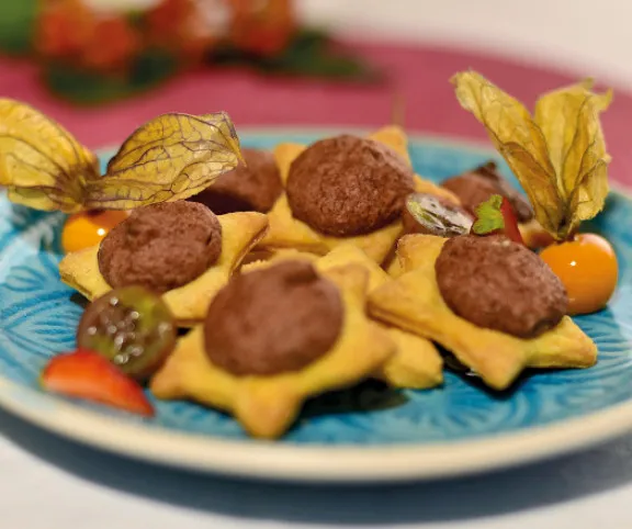 Csokis-fűszeres csillag recept